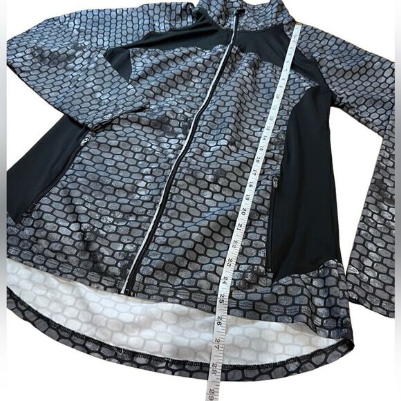 Champion duo dry running jacket windbreaker black grey size medium - Picture 12 of 16